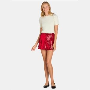 Madden NYC Women’s Sequin Mini Cargo Skirt, Size Small